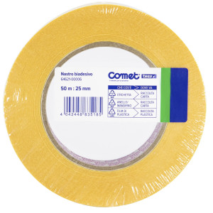 NASTRO BIADESIVO 50MTX25MM TRASP. 64-621 TERMO SINGOLO COMET COD. 64621-00006-03