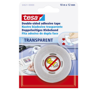 NASTRO BIADESIVO 10MTX12MM TRASPARENTE