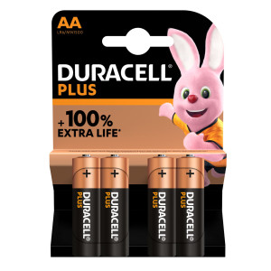 BLISTER 4 BATTERIE DURACELL AA