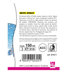 NEVE SPRAY 150 ML. COD. 614/1