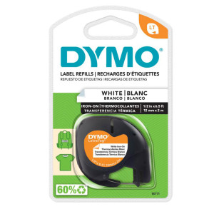 NASTRO DYMO LETRATAG 12MMX2M BIANCO DA STIRARE COD. S0718850