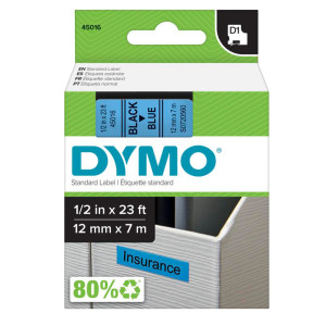 NASTRO DYMO TIPO D1 (12MMX7M) NERO/BLU 450160 COD. S0720560