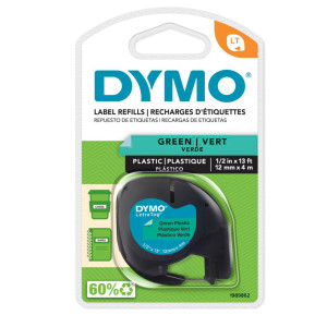 NASTRO IN PLASTICA DYMO LETRATAG 12MMX4M VERDE 912040 COD. S0721640