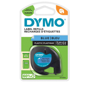 NASTRO IN PLASTICA DYMO LETRATAG 12MMX4M BLU 912050 COD. S0721650