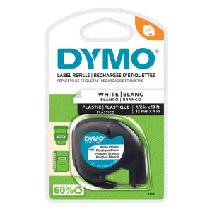 NASTRO IN PLASTICA DYMO LETRATAG 12MMX4M BIANCO 912010 COD. S0721660