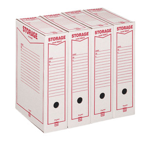 SCATOLA ARCHIVIO STORAGE LEGALE (1602) 90X370X260MM REXEL COD. 00160200