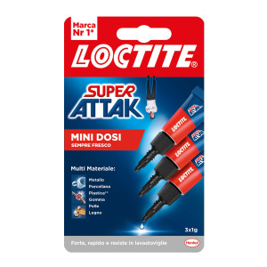 COLLA ATTAK BLISTER 3 TUBETTI 1 GR.