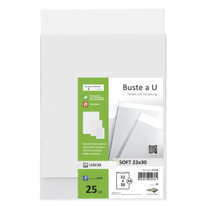 BUSTE A U TRASP. 22X30 - CF. DA 25
