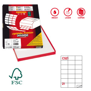 ETICHETTA 70X42 C521 - CF. DA 100