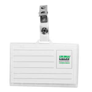PORTA BADGE 9X5,6 CM SEMIRIGIDO C/CLIP31-070 - CF. DA 50