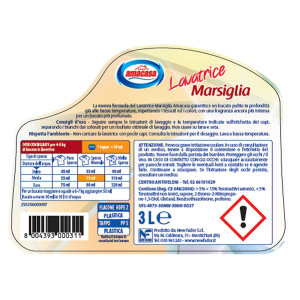 DETERSIVO LAVATRICE MARSIGLIA LIQUIDO 3LT AMACASA COD. 100905000311
