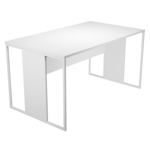 SCRIVANIA SINGOLA 180X80CM BIANCO - GAMBA BIANCO - ESSENCE COD. 415-3-AN