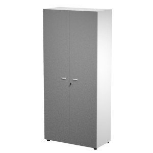 ARMADIO ALTO CON ANTE STRUTTURA BIANCO / ANTE ANTRACITE ESSENCE COD. AR/ST+AB+AVM/3T