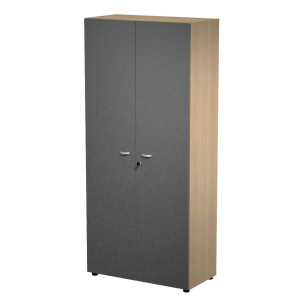 ARMADIO ALTO CON ANTE STRUTTURA ROVERE / ANTE ANTRACITE ESSENCE COD. AR/ST+AB+AVM/CT