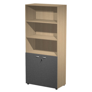 ARMADIO ALTO + ANTE INFERIORI STRUTTURA ROVERE / ANTE ANTRACITE ESSENCE COD. AR/ST+AB/CT