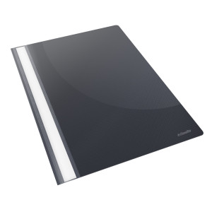 CARTELLINA PPL CON FERMAFOGLI 21X29,7 NERO REPORT FILE ESSELTE COD. 28320 CONFEZIONE DA 25