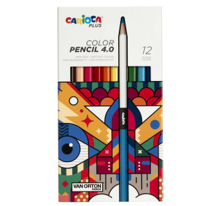 ASTUCCIO 12 MATITE COLORATE ASSORTITI CARIOCA PLUS COD. 45201
