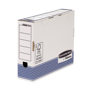 SCATOLA ARCHIVIO A4 DORSO 80MM BANKERS BOX SYSTEM COD. 0026401 CONFEZIONE DA 10