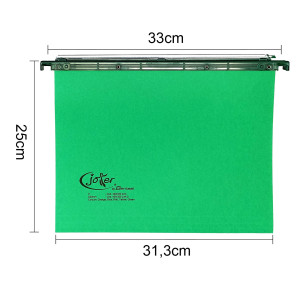 CARTELLA SOSPESA CASSETTO 33/V VERDE JOKER BERTESI COD. 400/330 LINK-A6 CONFEZIONE DA 25