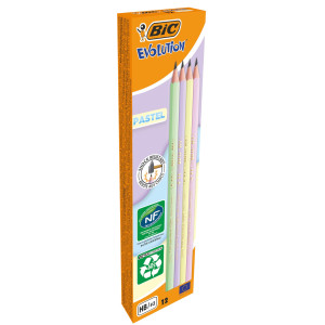 SCATOLA12 MATITE EVOLUTION PASTEL BIC COD. 518307