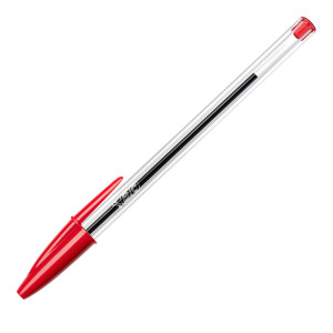 SCATOLA 50 PENNA SFERA CRISTALÂ® MEDIO 1,0MM ROSSO BICÂ®