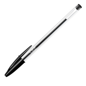 SCATOLA 50 PENNA SFERA CRISTALÂ® MEDIO 1,0MM NERO BICÂ®