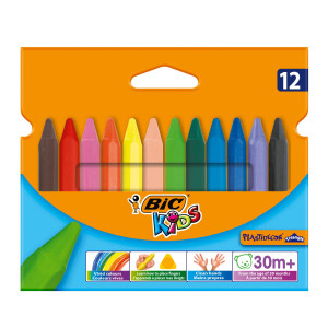 ASTUCCIO 12 PASTELLI KIDS PLASTIDECOR TRIANGLE BIC COD. 8297733