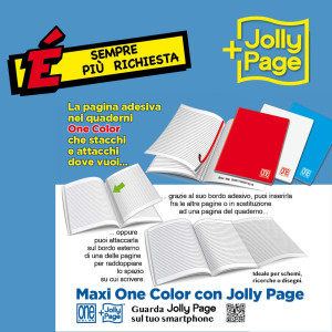 QUADERNO A5 RIGA DI 3A 20FG+1 80GR ONE COLOR BLASETTI COD. 1404 CONFEZIONE DA 10
