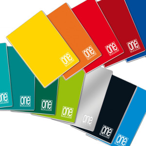 QUADERNO ONE COLOR A5 80GR 0Q CF.10 20+1F COD. 1406