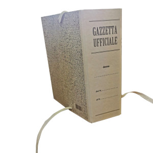 FALDONE GAZZETTA UFFICIALE C/LEGACCI JUTA 31X22CM DORSO 10CM COD. 0202207 CONFEZIONE DA 25
