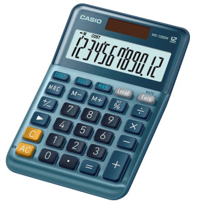 CALCOLATRICE DA TAVOLO COMPATTA MS-120EM CASIO COD. MS-120EM-W-EP