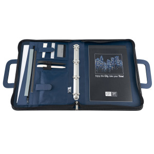 CARTELLA PORTABLOCCO PROFESSIONAL 36X28.5X6CM BLU CITY TIME COD. 4853-BL