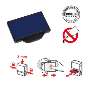TAMPONE COLOP E/30 BLU COD. E/30.BL CONFEZIONE DA 5