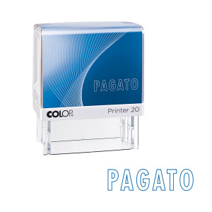 TIMBRO PRINTER 20/L G7 AUTOINCHIOSTRANTE 14X38MM ''PAGATO'' COLOP COD. PRINTER.20/L0126