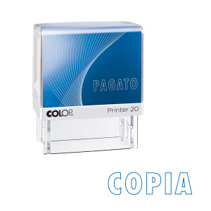 TIMBRO PRINTER 20/L G7 AUTOINCHIOSTRANTE 14X38MM ''PAGATO'' COLOP COD. PRINTER.20/L0126