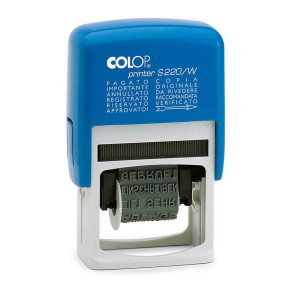 TIMBRO S220/W POLINOMIO 12DICITURE 4MM AUTOINCHIOSTRANTE COLOP COD. S220/W