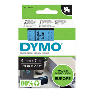 NASTRO DYMO TIPO D1 (9MMX7M) NERO/BLU 409160 COD. S0720710