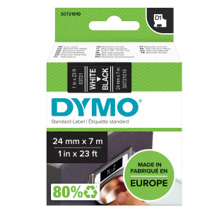 NASTRO DYMO TIPO D1 (24MMX7MT) BIANCO/NERO 537210 COD. S0721010