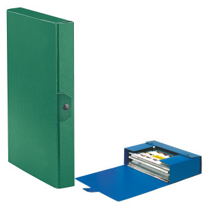 SCATOLA PROGETTO C24 25X35CM DORSO 4 VERDE ESSELTE COD. 390324180 CONFEZIONE DA 5