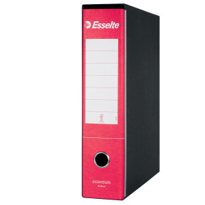 REGISTRATORE ESSENTIALS G75 ROSSO DORSO 8CM F.TO PROTOCOLLO ESSELTE COD. 390775160 CONFEZIONE DA 6