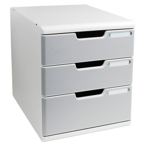 CASSETTIERA MODULO A4 3 CASSETTI GRIGIO/GRANITO EXACOMPTA COD. 325041D