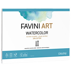 BLOCCO ACQUERELLO 10FG 340GR 25X35CM FAVINI COD. A223404