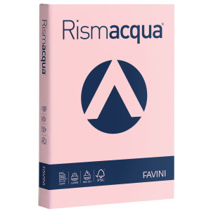 CARTA RISMACQUA 200GR A4 125FG ROSA 10 FAVINI COD. A67S104