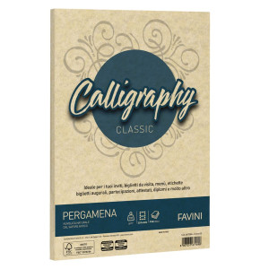 CARTA CALLIGRAPHY PERGAMENA 190GR A3 250FG CREMA 05 FAVINI COD. A692253
