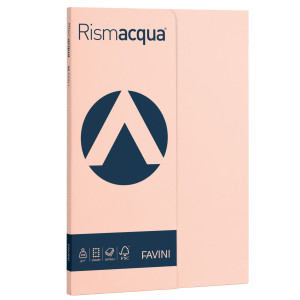 CARTA RISMACQUA SMALL A4 200GR 50FG SALMONE 05 FAVINI COD. A695544