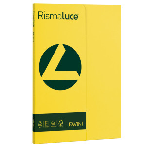 CARTA RISMALUCE SMALL A4 200GR 50FG GIALLO SOLE 53 FAVINI COD. A69B544