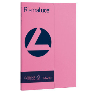 CARTA RISMALUCE SMALL A4 200GR 50FG CICLAMINO 58 FAVINI COD. A69F544