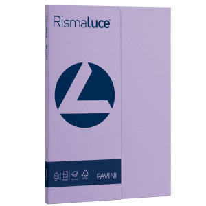 CARTA RISMALUCE SMALL A4 200GR 50FG VIOLA 49 FAVINI COD. A69J544