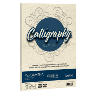 CARTA CALLIGRAPHY PERGAMENA 190GR A4 250FG NATURALE 06 FAVINI COD. A69Q374
