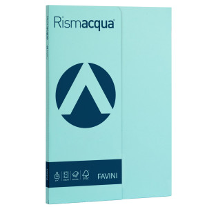 CARTA RISMACQUA SMALL A4 200GR 50FG CELESTE 08 FAVINI COD. A69T544